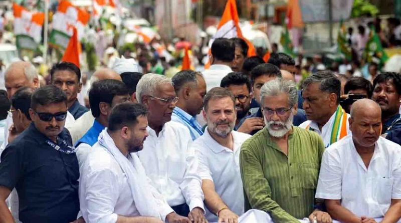 Rahul Gandhi and Tejashwi Yadav took part in Bihar Bandh