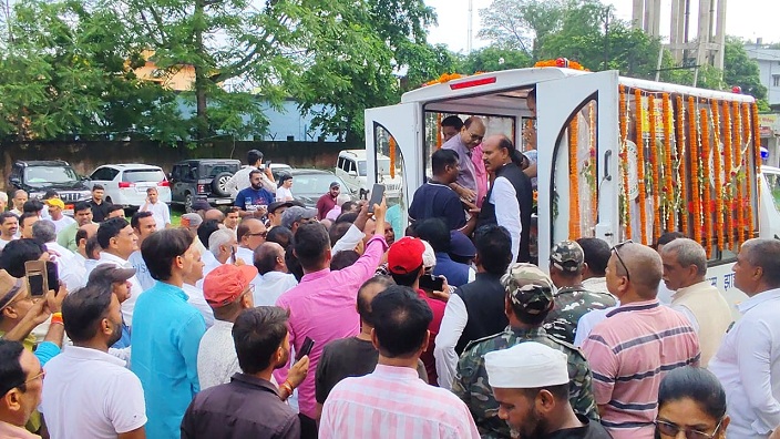 Former MP Dadai Dubey's body reached Palamu