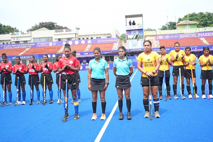 15th Hockey India Sub Junior Women's National Hockey Championship 2025 The final match will be between Jharkhand and Odisha