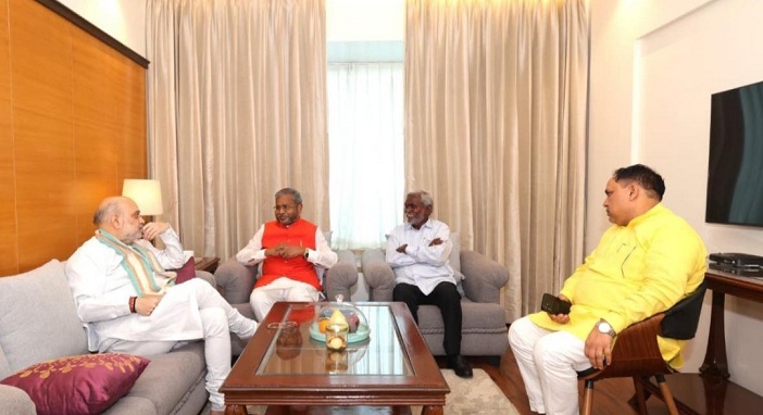 Home Minister Amit Shah returned to Delhi after Ranchi tour
