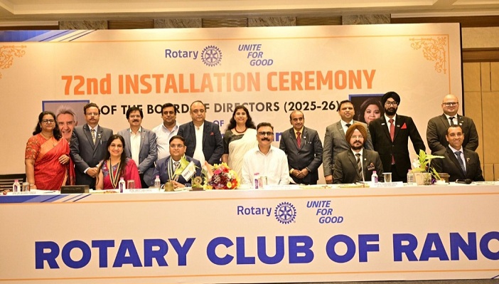 Rotary Club of Ranchi gets new leadership